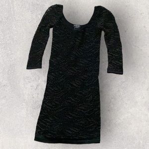 Bebe • Black & Gold Cocktail Dress • Small